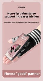 1 Pair Dumbbell Gloves Men Women Weightlifting Crossfit Bodybuilding Workout Sport Gym Training Gloves Non-slip Wrist Protector