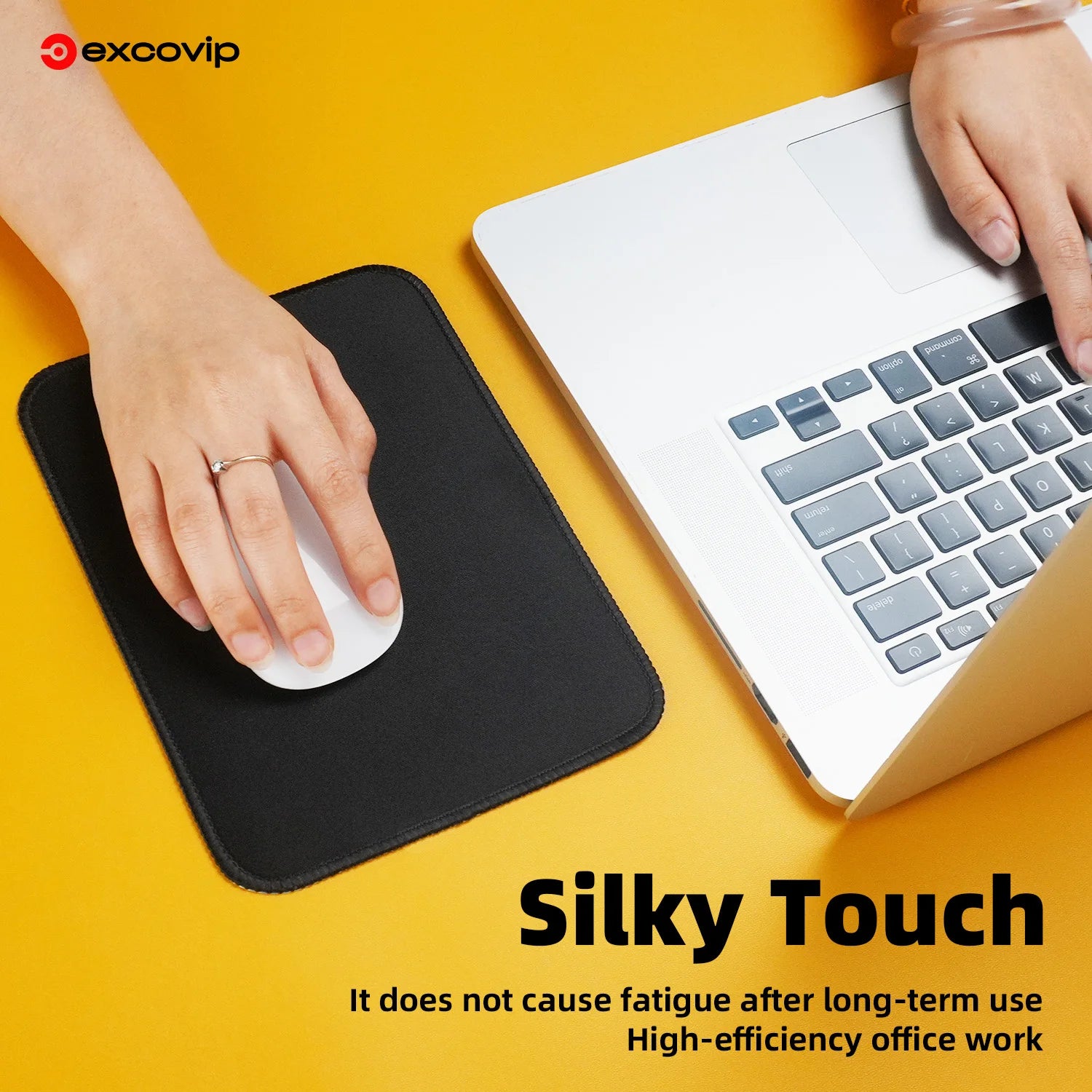 EXCO Mini Mouse Pad Office Mousepad Small with Stitched Edge Non-Slip Rubber Base for Home Laptop Computer Desk Gaming Imagen secundaria del producto