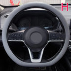 Car Silicone Steering Wheel Cover Men's And Women's Summer Fashion Sweat Wicking Non-slip All-season Model Thin And Soft