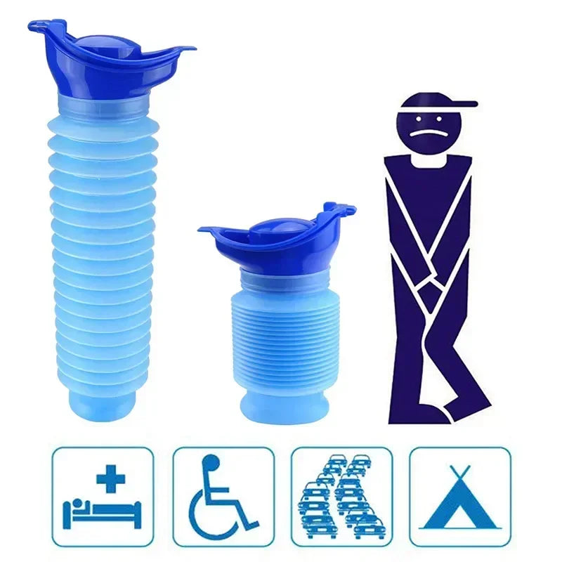 Car Adult Urinal Portable Shrinkable Personal Mobile Toilet Potty Women Kid Pee Bottle for Outdoor Auto Travel Traffic Camping
