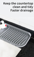 Kitchen Silicone Faucet Mat Faucet Water Catcher Mat Sink Splash Pad Countertop Protector Bathroom
