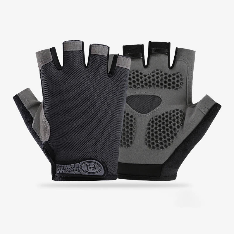 Anti-Slip Breathable Workout Gloves, Fingerless Fitness Training Gym Gloves for Men Women Bodybuilding Cycling Exercise