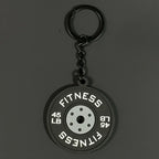 New Barbell Keychain DlY Silicone Dumbbell Keychain Gym Gifts for Gym Lovers Fitness Trainer Gift Backpack Car Key Pendant