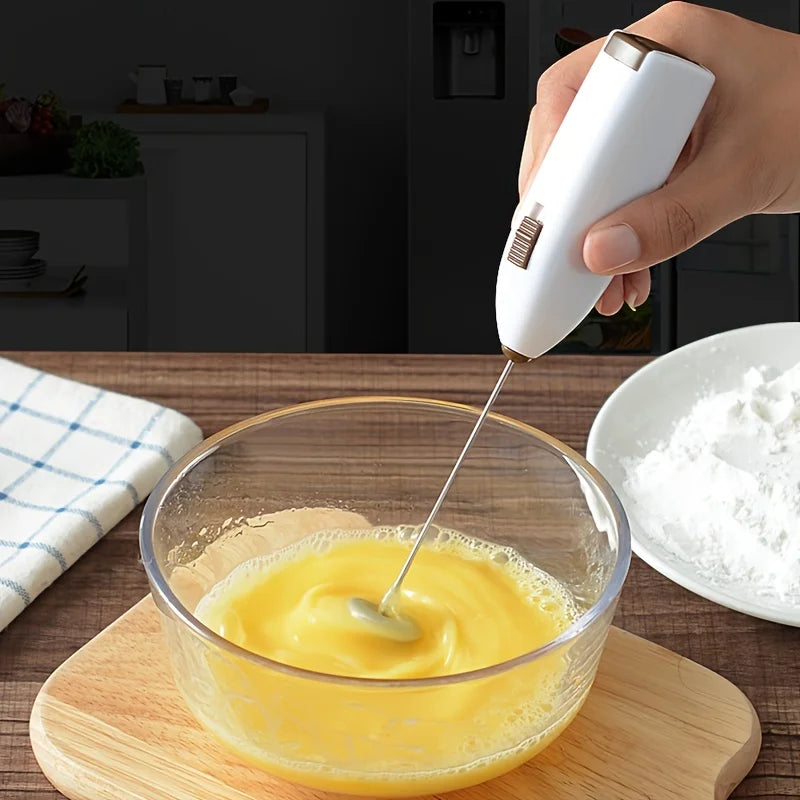 Handheld Electric Egg Beater Mini Battery Powered Milk Frother Coffee Drink Mixer Milk Foamer Kitchen Tools Imagem principal do produto