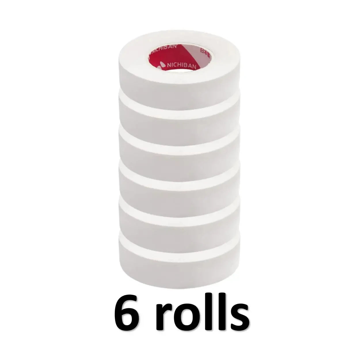 6 Rolls Japanese Insulating Tape for Eyelash Extension Lint Free Under Eye Pads Breathable Non-woven Tape Paper Eyelash Patch Secondary image