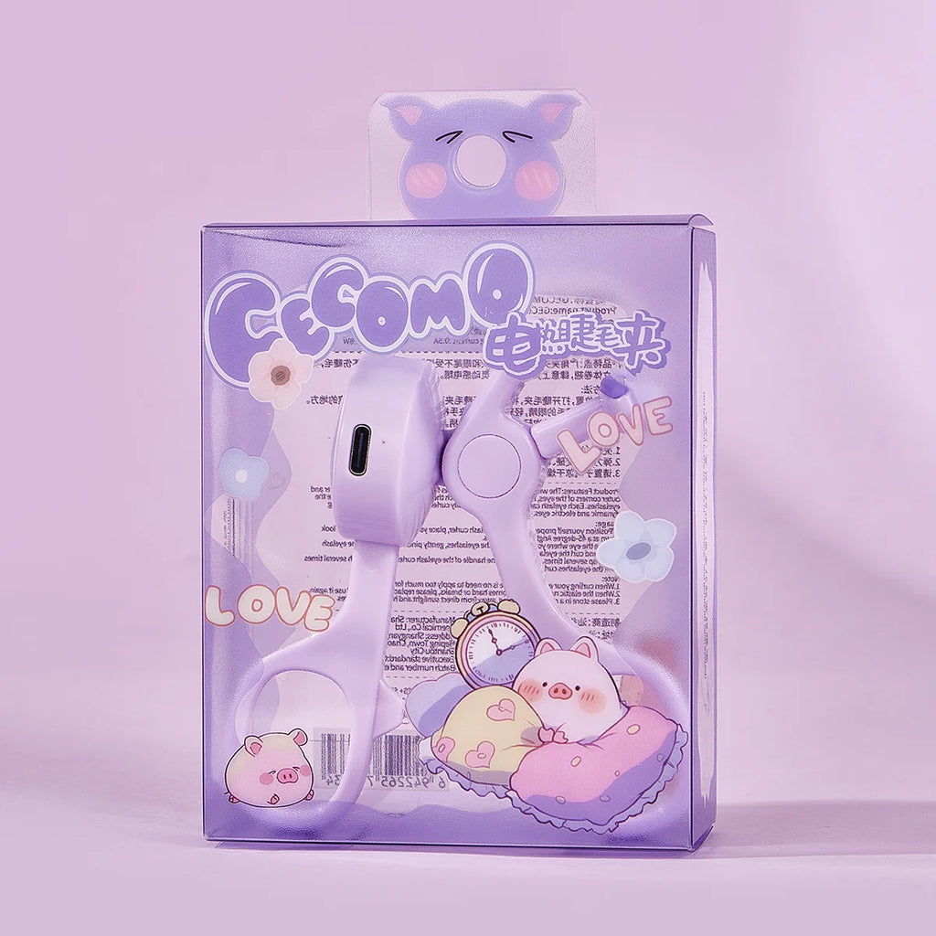 GECOMO Frameless Heated Eyelash Curler Intelligent Temperature Control Rechargeable Eyelash Long-lasting Curling Device