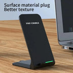 Fast Wireless Charger Stand Pad for iPhone 17 16 15 14 13 Pro Samsung Xiaomi Phone Chargers Induction Fast Charging Dock Station