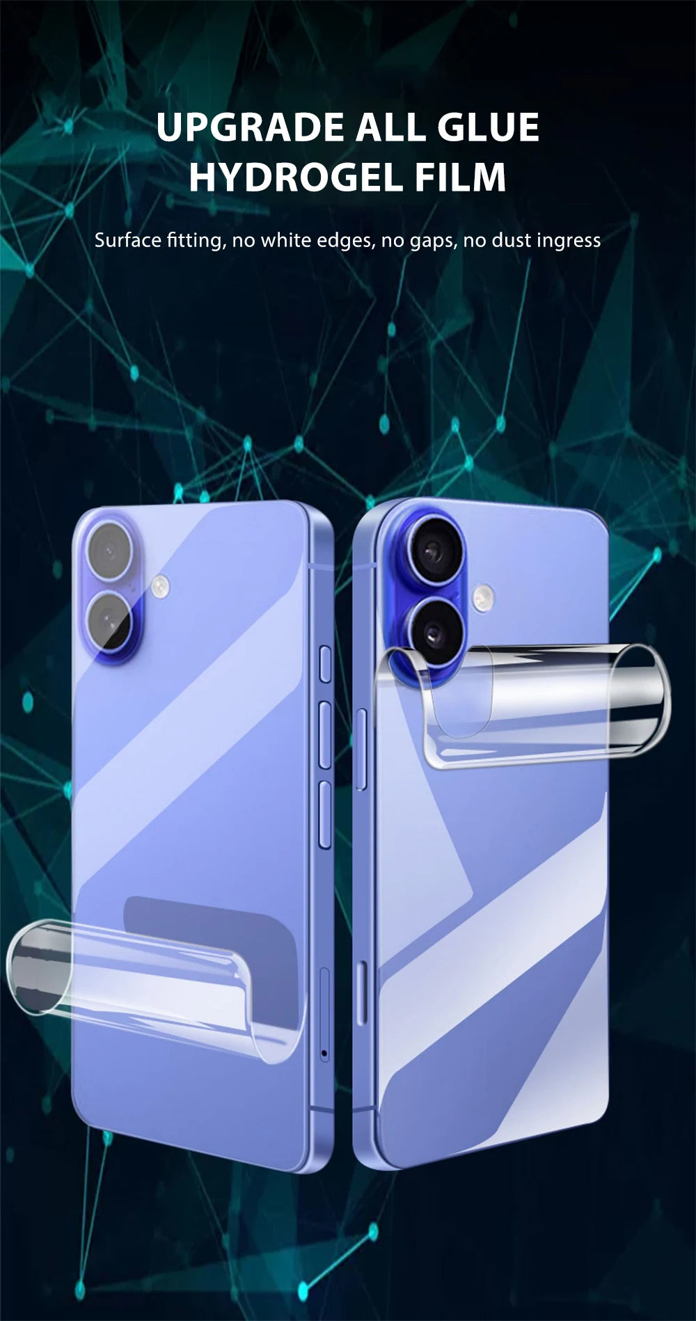 4-1Pcs Back Hydrogel Film For iPhone 17 Pro Max Soft Clear Screen Protector For iPhone 17 Air HD Phone Accessories Not-Glass