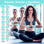 Adjustable Silicone Wrist & Ankle Weights, 2lb Each for Yoga, Pilates, Home Gym, Dance, Cardio