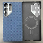 Carbon Fiber Case For Samsung Galaxy S25 Ultra/S25+/S25/S25 Edge Lens Camera Protection Aramid Fiber Cover Lightweight Slim Case