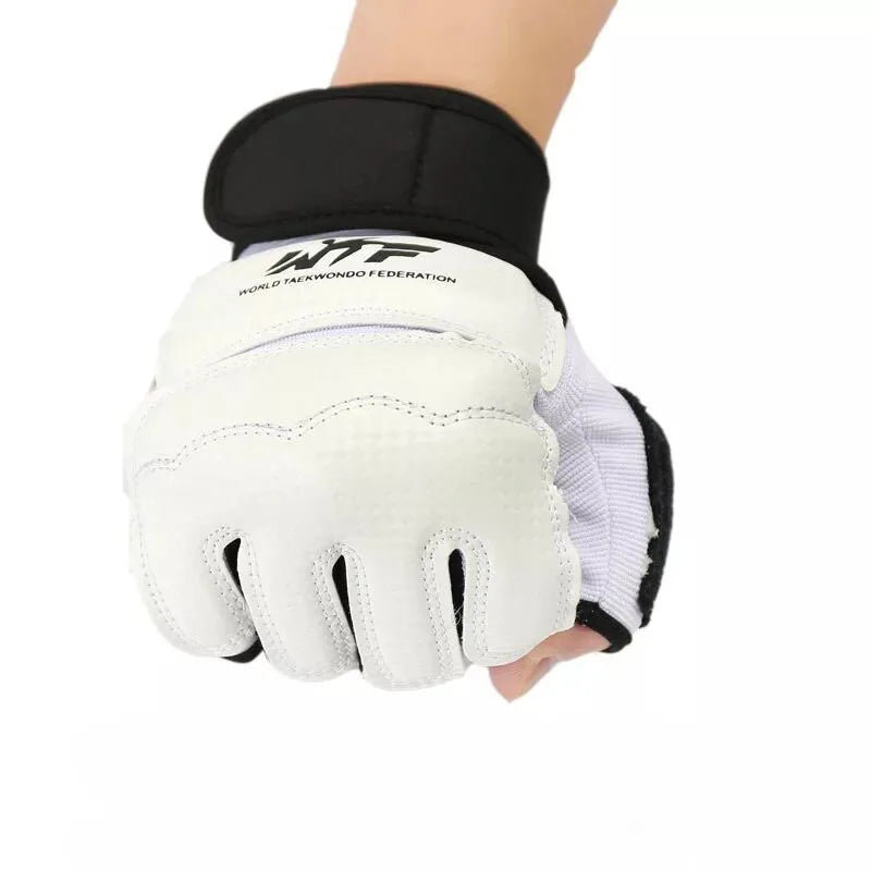 New Half Finger Boxing Gloves Men Taekwondo Gloves Foot Protector Karate Muay Thai Training Workout Gloves Kids