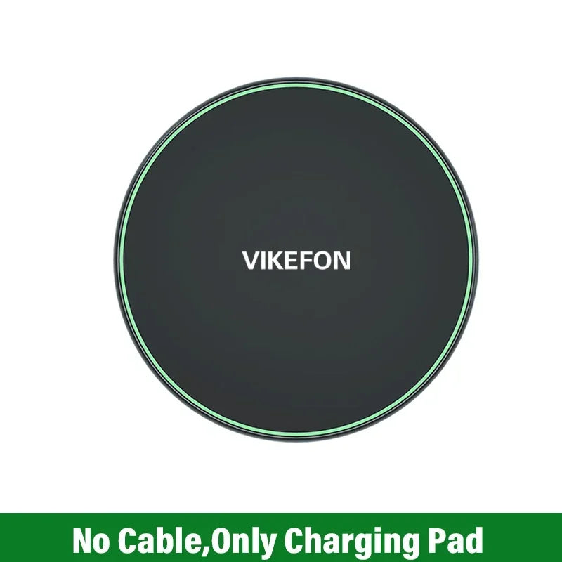 New Wireless Charger For iPhone 17 16 15 14 13 Pro Max Induction Fast Charging Pad Dock Station For Samsung S24 Xiaomi Huawei