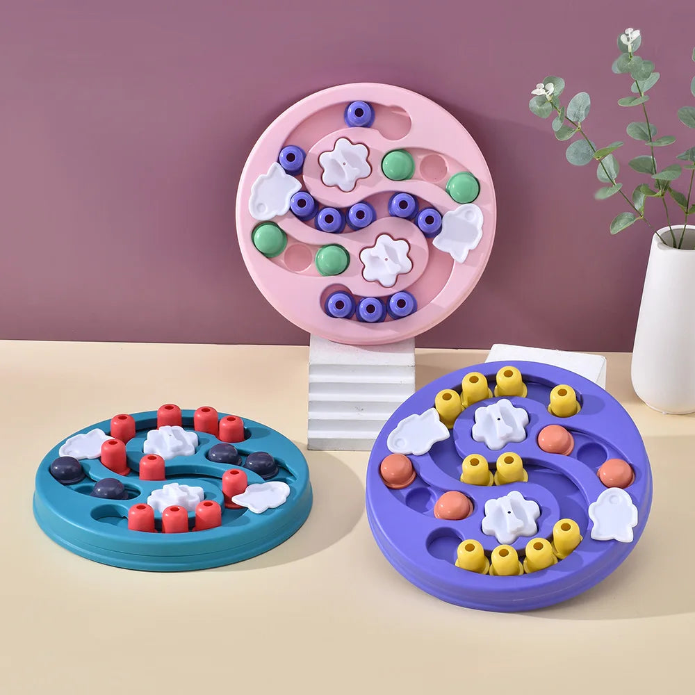 Dog Puzzle Toys Slow Feeder Interactive Increase Puppy IQ Food Dispenser Slowly Eating NonSlip Bowl Pet Cat Dogs Training Game Imagen principal del producto