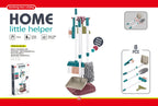 Kids Simulated Life Cleaning Toys Children's Pretend Play Cleaning Set and Sanitation Simulation Broom Vacuum Cleaner Tool Toy