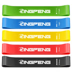 Resistance Loop Exercise Bands 5 Different Resistance Levels Elastic Band Suitable for arm Leg Stretching and Strength Training