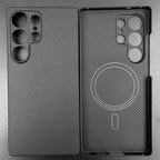Carbon Fiber Case For Samsung Galaxy S25 Ultra/S25+/S25/S25 Edge Lens Camera Protection Aramid Fiber Cover Lightweight Slim Case