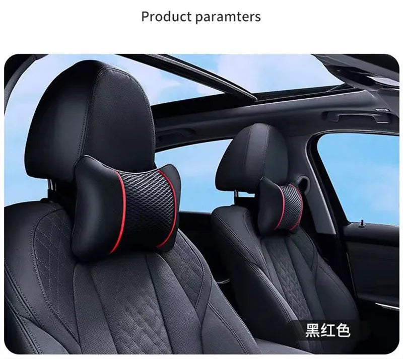 Universal Car Headrest Pillow Seat Head Support Protector for Auto Travel Comfortable Soft Headrest for Vehicle Seat