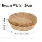 Air Fryer Paper Oven Paper Disposable Send Brush Non-Stick Airfryer Baking Papers Liners Parchment Paper for Baking Microwave