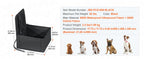 SucceBuy Dog Car Seat Waterproof Dog Booster Seat Pet Car Seat with Clip-On Safety Leash PP Cotton Car Bed for Medium Large Dog