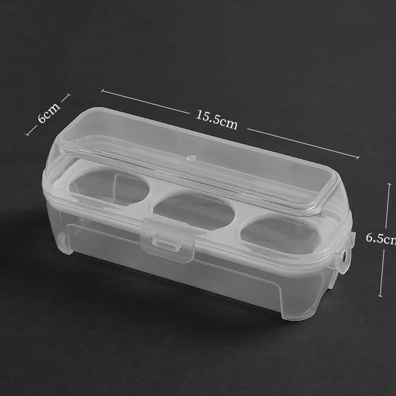 Portable Shockproof Eggs Box 3/4/8 Grids Storage Container Egg Holder Transparent Kitchen Organizer for Outdoor Camping Picnic