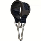 2Pcs Nylon Sling with Metal Hook - Versatile Gym Accessory for Sandbags, Boxing, and Hammocks, Black, Nylon Strap, Gym Equipment |   Durable Fitness Equipment |   Metal Hook Strap
