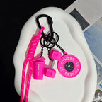 Fitness Keychain for Gym Lovers Premium Gift Sports Enthusiasts Accessories for Workout Bags Water Bottles D-shaped Buckle