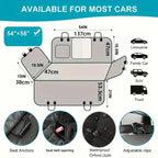 Dog Car Seat Cover for Pets 100% Waterproof Seat Cover Hammock Scratch Proof Nonslip Durable Soft Back Seat Cover for Cars Truck