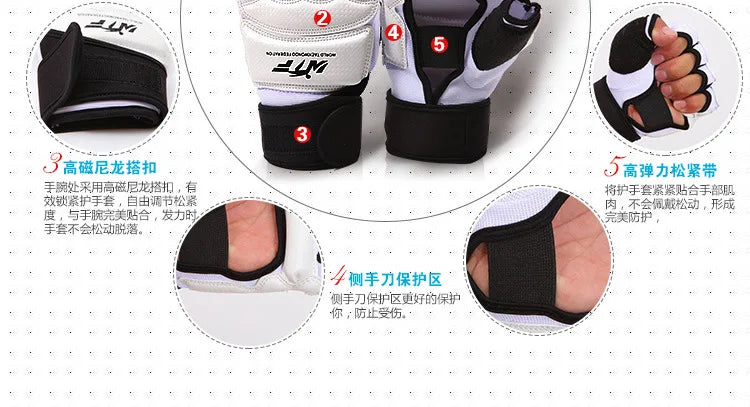 New Half Finger Boxing Gloves Men Taekwondo Gloves Foot Protector Karate Muay Thai Training Workout Gloves Kids