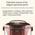 Portable Car Rice Cooker 2L Electric Truck Multi-Cooker Soup Porridge Cooking Food Steamer Electric Lunch Box 12V or 24V