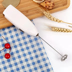Handheld Electric Egg Beater Mini Battery Powered Milk Frother Coffee Drink Mixer Milk Foamer Kitchen Tools
