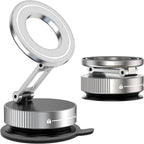 Magnetic Suction Cup Phone Mount for Magsafe 360° Adjustable Magnetic Car Phone Holder Pocket Size Foldable Car Mount