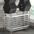 No-Drill Wall-Mounted Utensil Holder. Stainless Steel Space-Saving Organizer for Kitchen Cutlery, Ideal for Small Spaces.