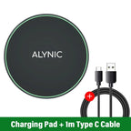 New Wireless Charger For iPhone 17 16 15 14 13 Pro Max Induction Fast Charging Pad Dock Station For Samsung S24 Xiaomi Huawei