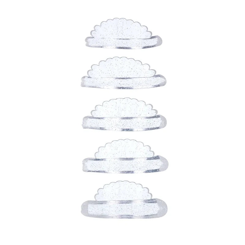 5Pairs Eyelash Perm Pads Silicone Lash Lifting Rods Shell-shape 3D Eyelash Extension Curler Lash Perm Shield Makeup Accessorie