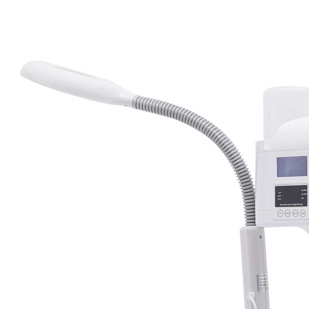 3-in-1 Facial Steamer Beautician Steamer Deep Cleaning w/Hot and Cold Nozzle LED Magnifying Lamp Beauty Salon Spa