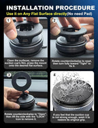 Vacuum Magnetic Car Phone Stable Dashboard  Adsorption  Anti-Shake Mobile StandUniversal For Cars Safe Driving Access
