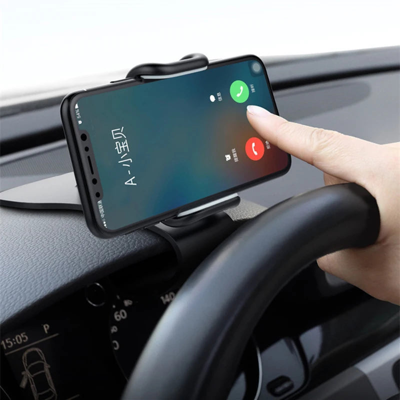 360 Rotatable Car Phone Holder Universal Cell Phone Stands Car Rack Dashboard Support for Auto Grip Mobile Phone Fixed Bracket Imagen principal del producto