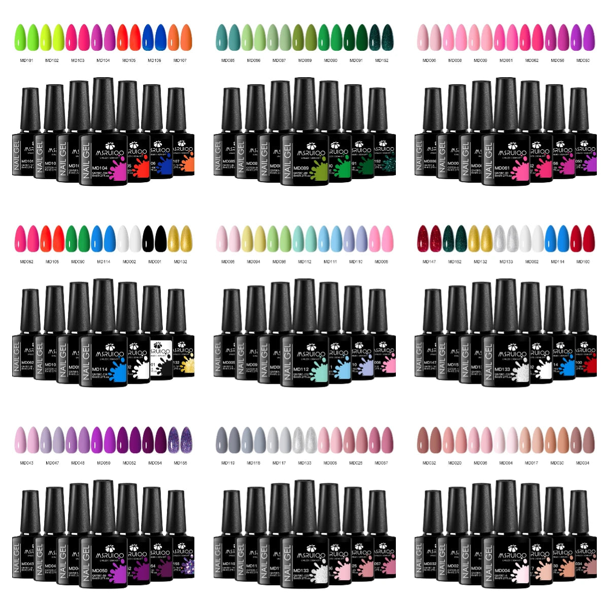 7pc Nail Gel Polish Set DIY Nail Art Design All For Decoration Soak Off UV Gel Long Lasting Manicure Painting Gel Vernis Kits Imagen principal del producto