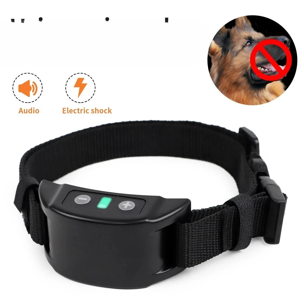 Dog Training Collar Anti-barking Collar Automatic Anti Bark Dog Collar USB Rechargeable Dog Trainer Electric Shock Beep Imagen principal del producto