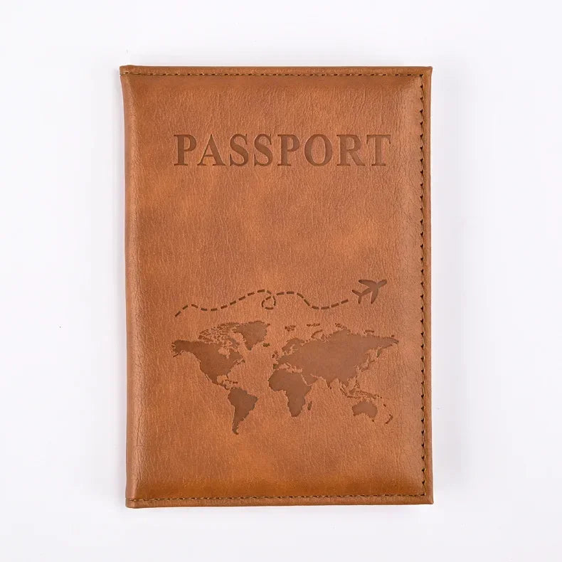 Passport Holder Wallet Cover Travel Essentials Pu Leather Card Case International Travel Accessories for Women/Men