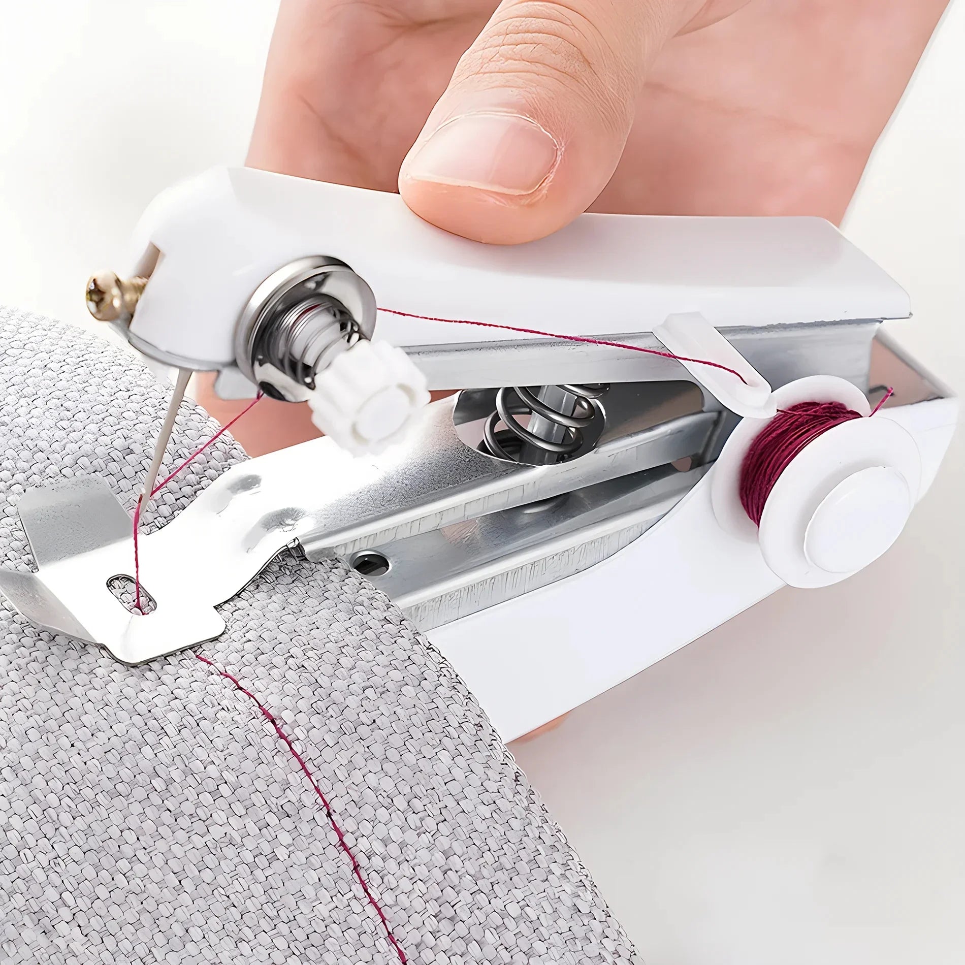 Manual Sewing Machine Portable Mini Cordless Stitch Machines Useful For DIY Household Clothes Leather Handheld Tools Accessories Main image
