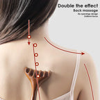 Natural Golden Sandalwood Five-Claw Scalp Massager Gua Sha Tool Back Scratcher Spa Handheld Meridian Massage Comb Hair Care