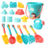 Children Beach Toys Summer Outdoor Games Sand Play Plastic Bucket Watering Bottle Shovels Kids Beach Water Game Toys Tools Gifrs