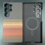 Carbon Fiber Case For Samsung Galaxy S25 Ultra/S25+/S25/S25 Edge Lens Camera Protection Aramid Fiber Cover Lightweight Slim Case