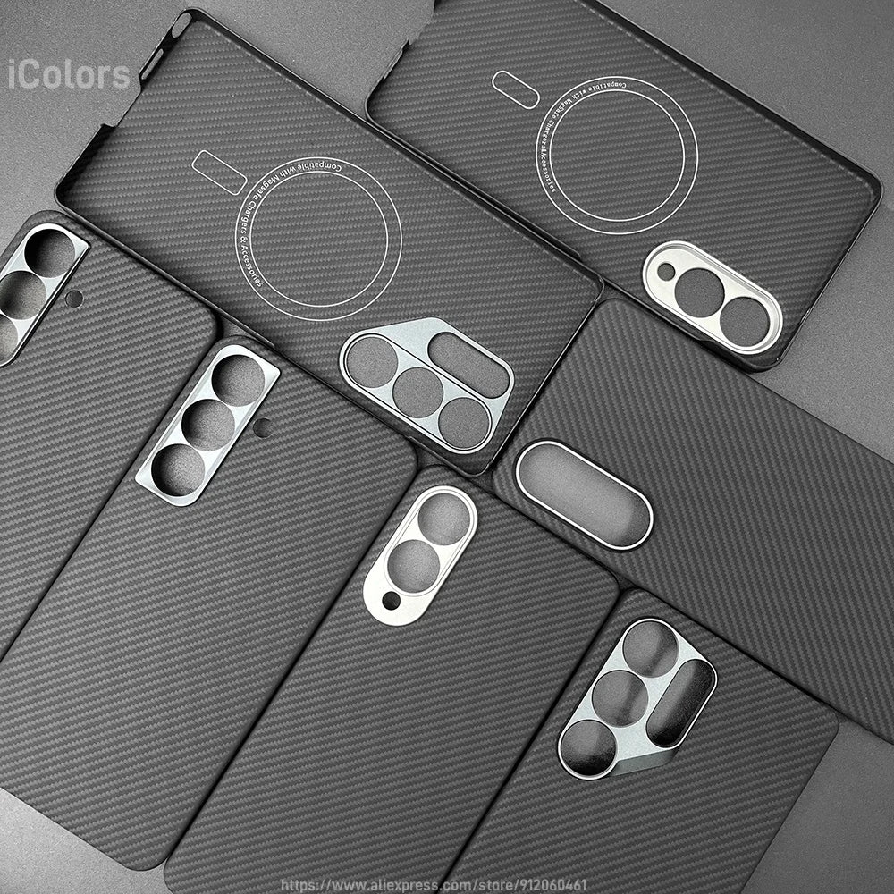 Carbon Fiber Case For Samsung Galaxy S25 Ultra/S25+/S25/S25 Edge Lens Camera Protection Aramid Fiber Cover Lightweight Slim Case