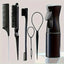 6pcs/Set Hair Brush Set Hairdressing Spray Bottle Hair Braiding Loop Rat Tail Comb Teasing Hair Brsuh Edge Control Hair Brush