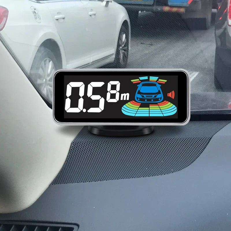 8 Parktronic Parking Sensors Kit Reversing Front and Rear Car Backup Radar Detector Backing Assistance Sound Aler AID Imagem secundária do produto