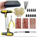 Car Motorcycle Tire Repair Kit Puncture Plug Tools Tyre Puncture Emergency for Tire Strips Stirring Glue Repair Tool Kit