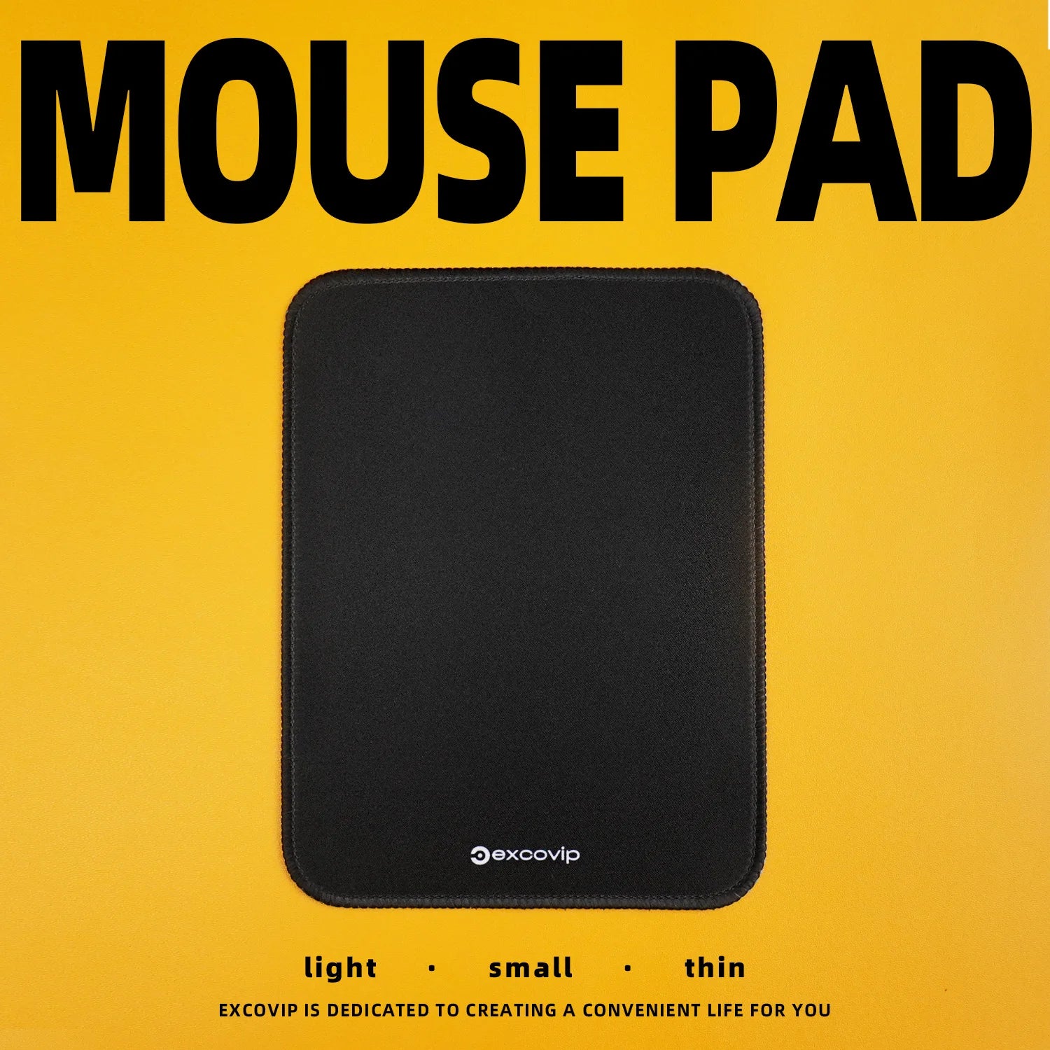 EXCO Mini Mouse Pad Office Mousepad Small with Stitched Edge Non-Slip Rubber Base for Home Laptop Computer Desk Gaming