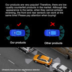 8 Parktronic Parking Sensors Kit Reversing Front and Rear Car Backup Radar Detector Backing Assistance Sound Aler AID